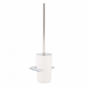 Perie WC de perete Tatay Ronda, ceramica, alb, 13 cm