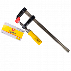 Clama fixare in forma de F, Topex 12A102, pentru lemn, 50 x 250 mm