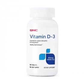 GNC VITAMINA D-3 1000UI X 180 TABLETE