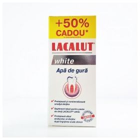 LACALUT WHITE APA DE GURA ANTIPLAQUE 300ML + 50% CADOU