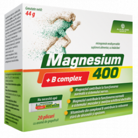 MAGNESIUM 400 + B COMPLEX 20PLICURI