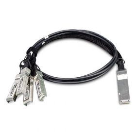 PLANET CB-QSFP4X10G-1M cabluri din fibră optică QSFP+ 4x SFP+ Negru (CB-QSFP4X10G-1M)