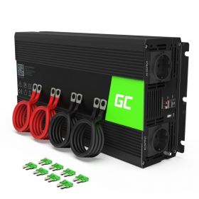 Green Cell INV15 adaptoare și invertoare de curent Auto 3000 W Negru (INV15)