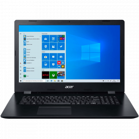 Laptop Acer Aspire 3 A317 cu procesor Intel® Core™ i3-1005G1 pana la 3.40 GHz, 17.3", HD+, 4GB, 256GB SSD, Intel® UHD Graphics , Windows 10 Home, Blac