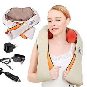 Aparat de masaj cervical, cu infrarosu si bile, 24W, piele