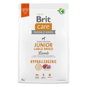 Brit Care Hypoallergenic Junior Large Breed, L-XL, Miel, hrană uscată monoproteică câini junior, sistem imunitar & alergii, 3kg