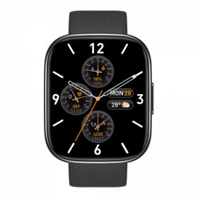 Smartwatch Fitness Wellness Zeblaze GTS 3 Plus, Negru, Display Amoled 2.15 HD, Apel telefonic Hi-Fi Bluetooth, Asistare vocala offline, Moduri sport 100+, Monitorizare sanatate 24 24, IP68, 300mAh
