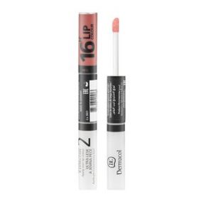 Dermacol 16H Lip Colour ruj si luciu de buze cu persistenta indelungata 2 in 1 No. 23 7,1 ml