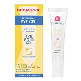 Dermacol Eye Gold Gel gel revigorant pentru ochi împotriva ridurilor, umflăturilor și a cearcănelor 15 ml