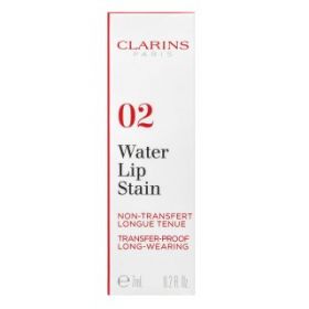Clarins Eau á Lévres Water Lip Stain lip gloss pentru efect mat 02 Orange Water 7 ml