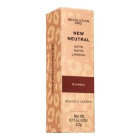 Makeup Revolution Lip Pro New Neutral Satin Matte Lipstick - Rumba ruj cu persistenta indelungata pentru efect mat 3,2 g