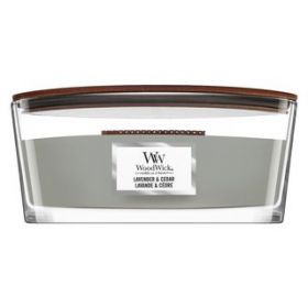 Woodwick Lavender & Cedar lumânare parfumată 453,6 g