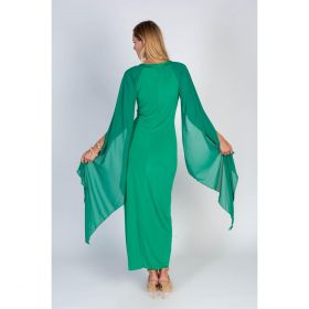 Rochia LungÄƒ ElegantÄƒ Ileana, Verde