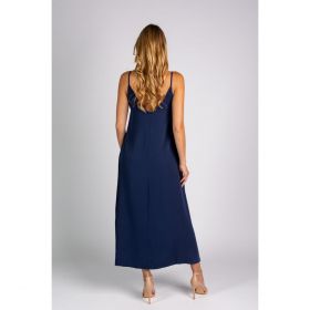 Rochie De VarÄƒ Maxi Yasmine, Albastru Inchis
