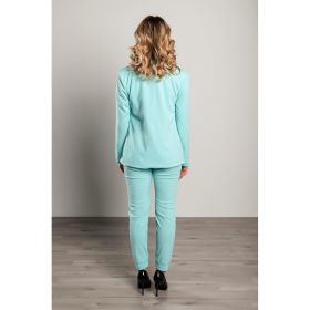 Set Pantaloni Cu Blazer Elegant  Estrena, Turcoaz