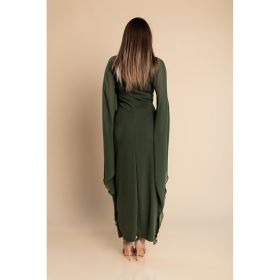 Rochia LungÄƒ ElegantÄƒ Ileana, Masliniu