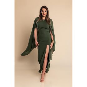 Rochia LungÄƒ ElegantÄƒ Ileana, Masliniu