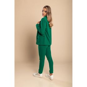 Set Pantaloni Cu Blazer Elegant Estrena, Verde Deschis