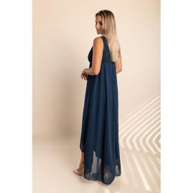 Rochie Midi Eleganta Graciana, Albastru Inchis