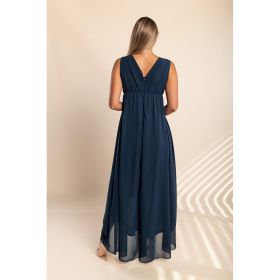 Rochie Midi Eleganta Graciana, Albastru Inchis