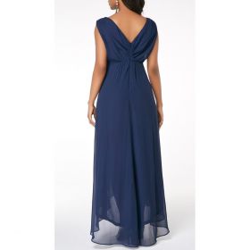 Rochie Midi Eleganta Graciana, Albastru Inchis