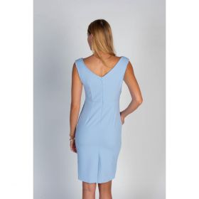 Rochie Mini ElegantÄƒ FÄƒrÄƒ MÃ¢neci È˜i FustÄƒ Cu Detalii Adunate Montreal, Albastru Deschis