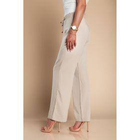Pantaloni Eleganti Drepti Amarga, Gri Deschis