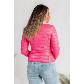Geaca Scurta Matlasata Cu Detalii Decorative Juara, Fucsia