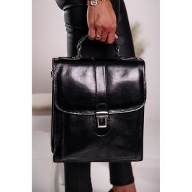Geanta Din Piele Naturala Afrodita, Neagra