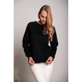 Hanorac Sport Din Bumbac Cu MÃ¢necÄƒ LungÄƒ  Maliya, Negru