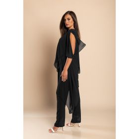 Set TunicÄƒ ElegantÄƒ È˜i Pantaloni Lungi Claudette, Negru
