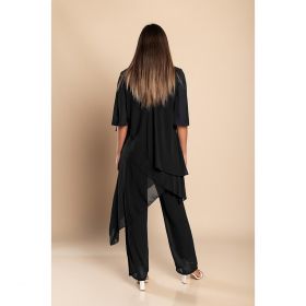 Set TunicÄƒ ElegantÄƒ È˜i Pantaloni Lungi Claudette, Negru