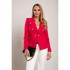 Blazer Cu Guler Clasic Caorla, Fucsia