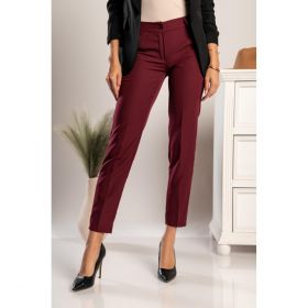 Pantaloni Lungi Eleganti Drepti Tordina, Visiniu