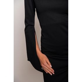 Rochie Mini Eleganta Cu Decolteu Asimetric Mamola, Neagra