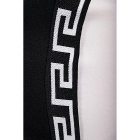Rochie Midi ElegantÄƒ Cu Imprimeu Geometric, Alb/Negru