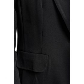 Blazer Lung Clasic Zefira, Negru