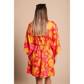 Rochie Mini Eleganta Cu Imprimeu Amasena, Portocaliu