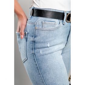 Blugi Skinny Stretch, Albastru Deschis