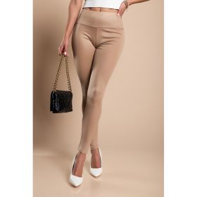 Leggings La ModÄƒ Cu Talie LatÄƒ, Bej