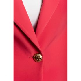 Blazer Cu Guler Clasic, Coral