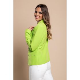 Blazer Cu Guler Clasic, Verde