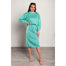 Set FustÄƒ LungÄƒ È˜i Top Tricot, Turcoaz