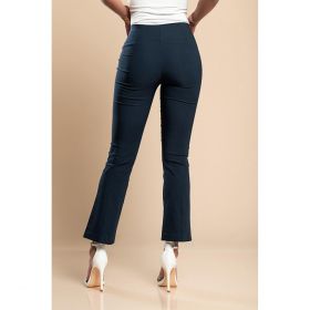 Pantaloni Eleganti Evazati, Albastru Inchis