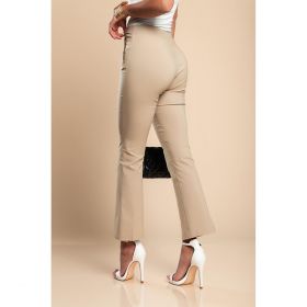 Pantaloni Eleganti Evazati, Bej