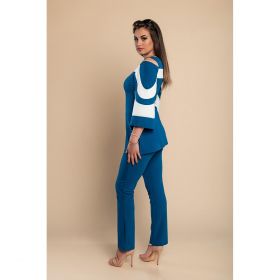 Set Elegant De Top È˜i Pantaloni, Albastru Petrol