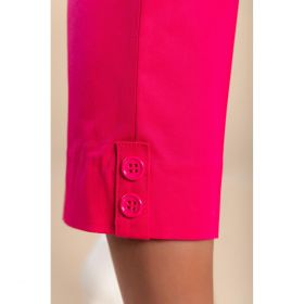 Pantaloni Eleganti Din Bumbac, Fucsia