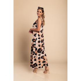 Rochie LungÄƒ Cu Imprimeu, Leopard