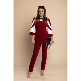 Set Elegant De Top È˜i Pantaloni, Visiniu