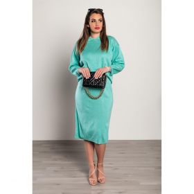 Set FustÄƒ LungÄƒ È˜i Top Tricot, Turcoaz